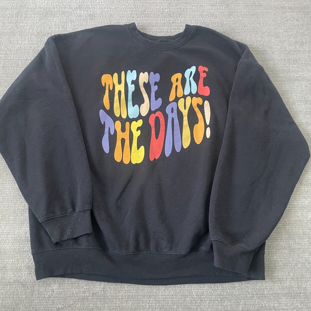 Lauren Daigle Women's Sweatshirt L Black "These are the days" Christian Music